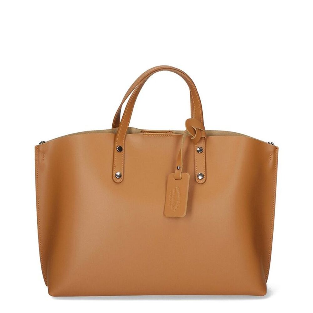 Chiara Ferretti Leather Shopper Tote, Brown